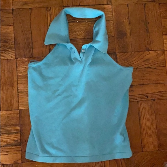 Kate Hill Tops - NWT Kate Hill blue collared backless top size: S